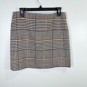 Le’‎ AL.X Classic Plaid Houndstooth Women's Skirt Sz 10 NWOT